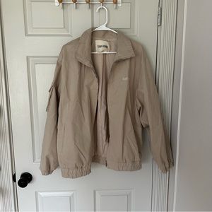 djerf avenue on the go jacket in sand